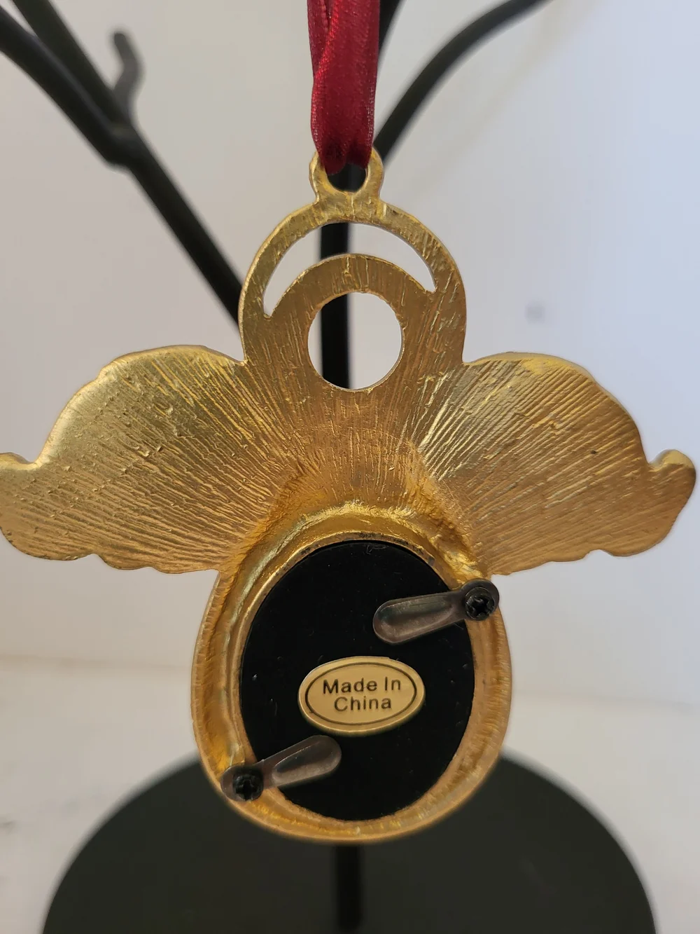 Bombay/Aaron Bros  Angel Photo Frame Ornaments Vintage NOS